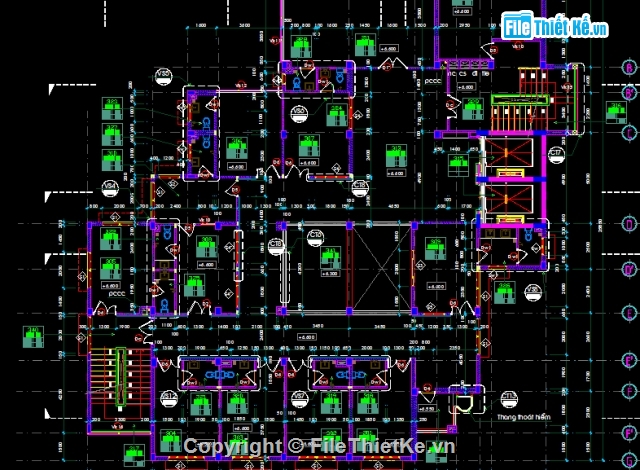 Bản vẽ,kiến trúc bệnh viện,bệnh viện thiện tâm,thiết kế bệnh viện
